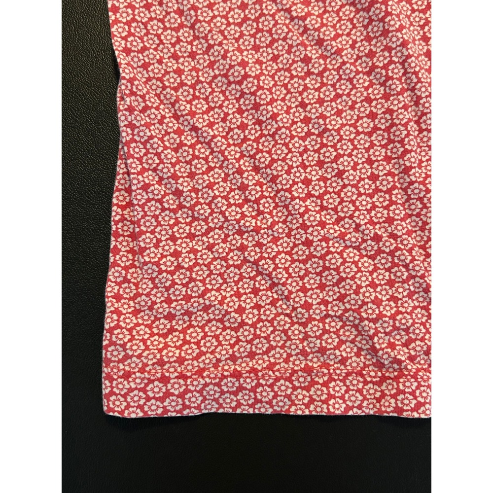 Faded Glory Womens Red Floral Organic Cotton Pajama Pants L 12-14 1568 - Picture 10 of 11